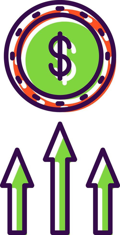 Income Filled  Icon vector