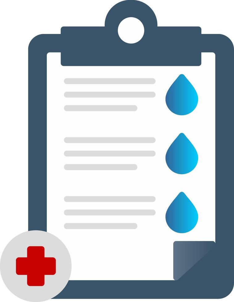 Medical Test Flat Gradient  Icon vector