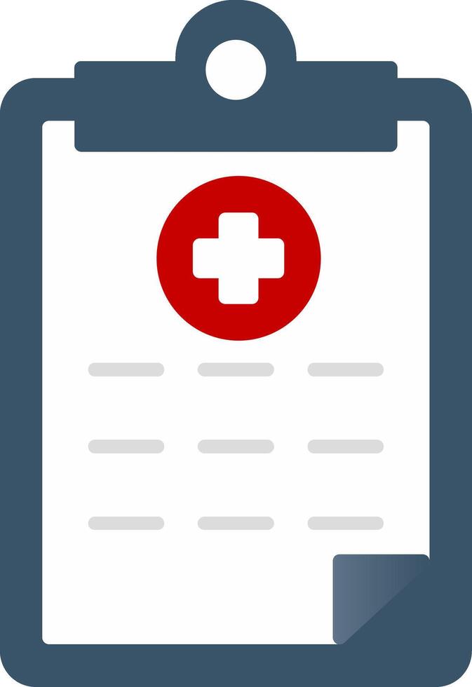Medical Report Flat Gradient  Icon vector