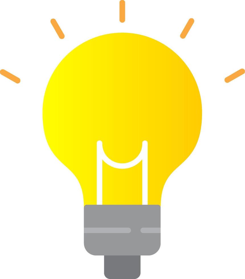 Get Ideas Flat Gradient  Icon vector
