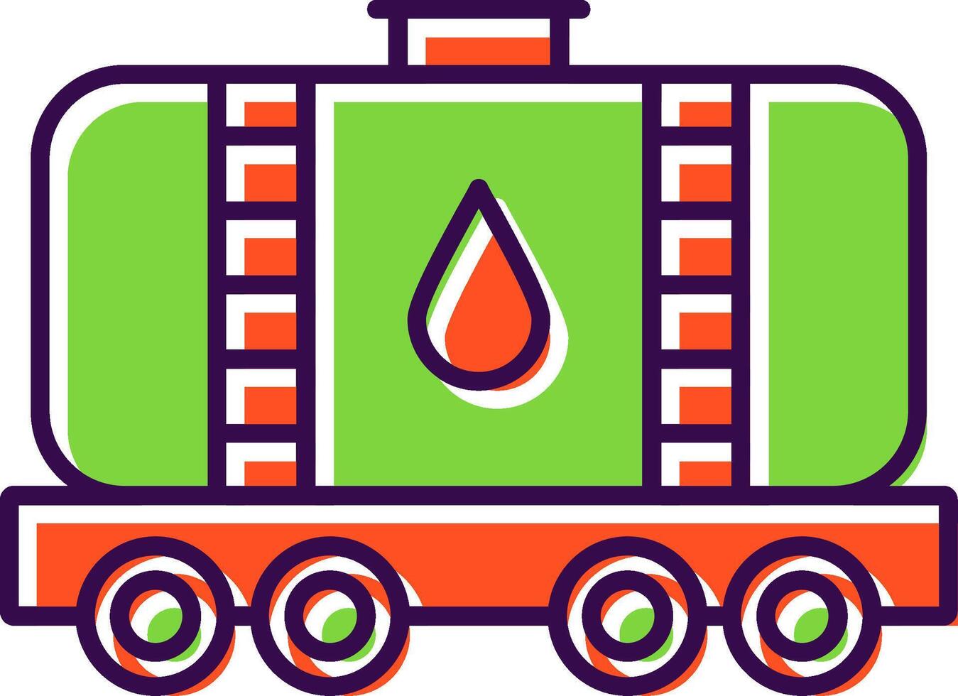 Tank Filled  Icon vector