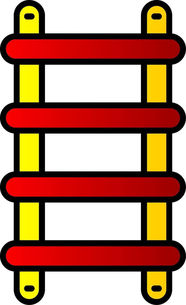 Stepladder Line Filled Gradient  Icon vector