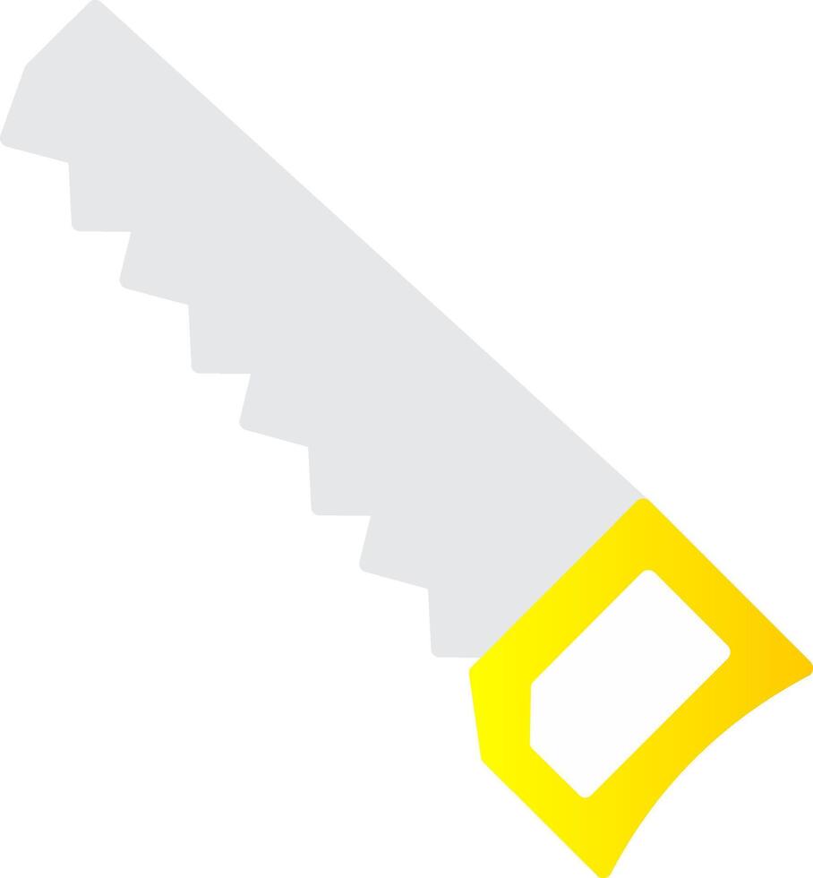 Handsaw Flat Gradient  Icon vector