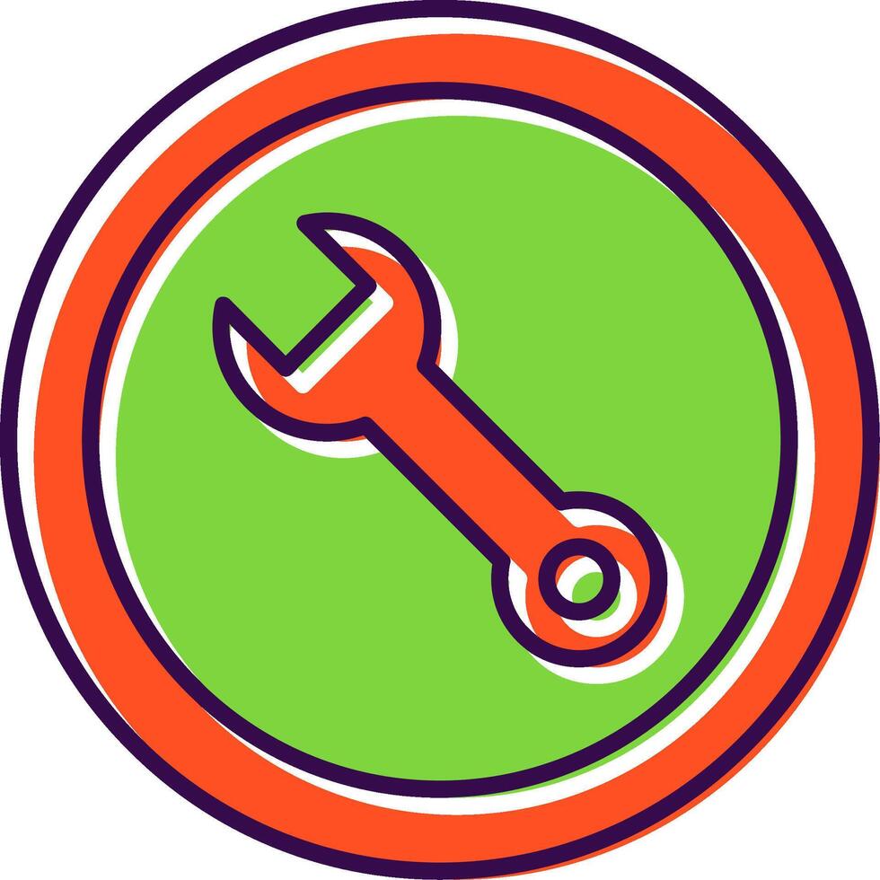 Repair Filled  Icon vector