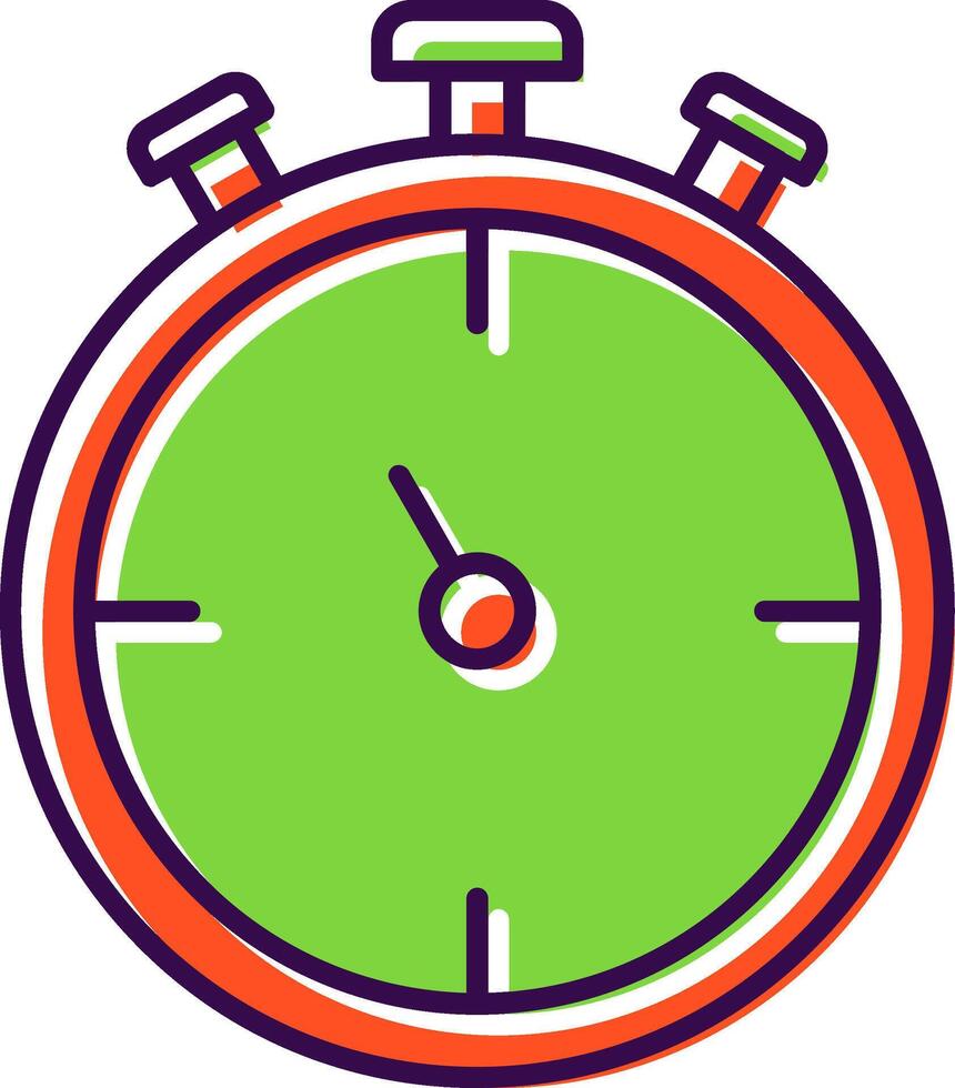Stopwatch Filled  Icon vector