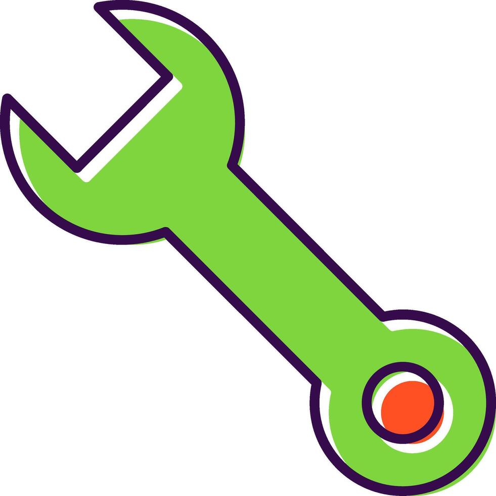 Fix Filled  Icon vector