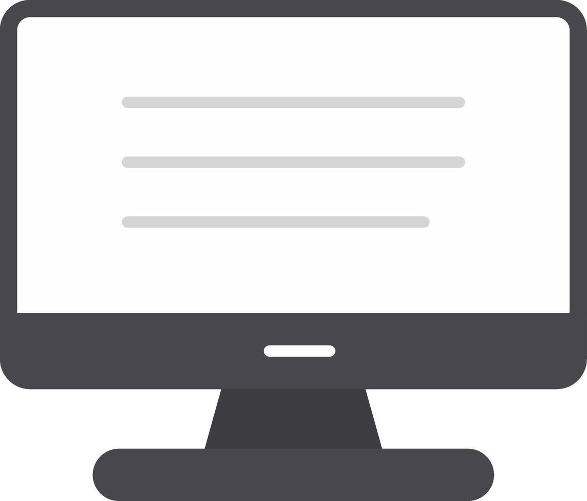 Computer Flat Gradient  Icon vector