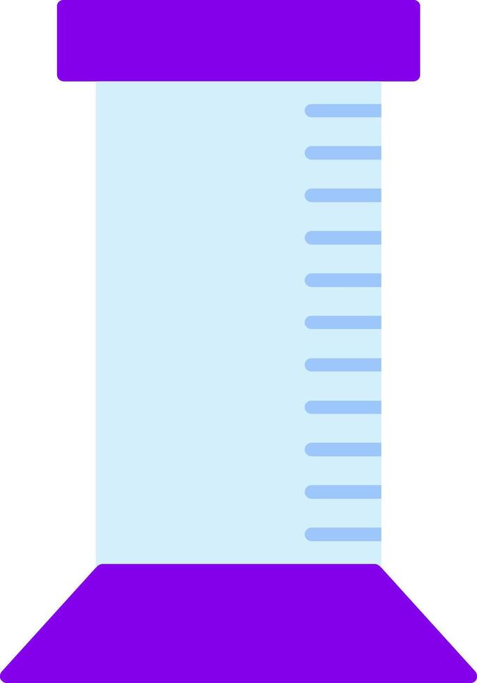 Graduated Cylinder Flat Gradient  Icon vector