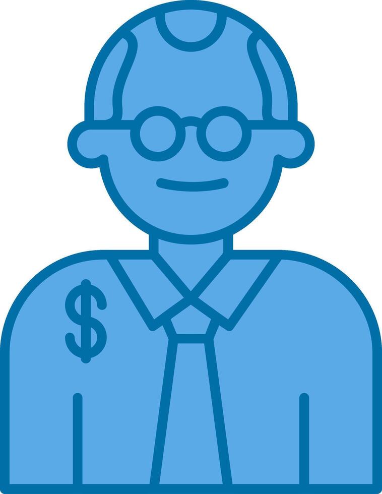 Judge Filled Blue  Icon vector
