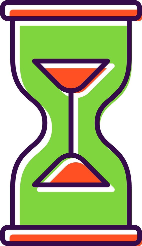 Hourglass Filled  Icon vector