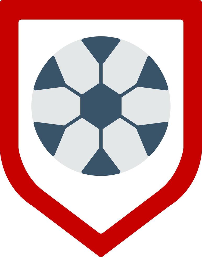 Football Badge Flat Gradient  Icon vector