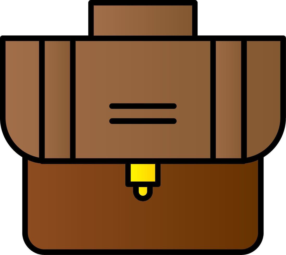 Suitcase Line Filled Gradient  Icon vector