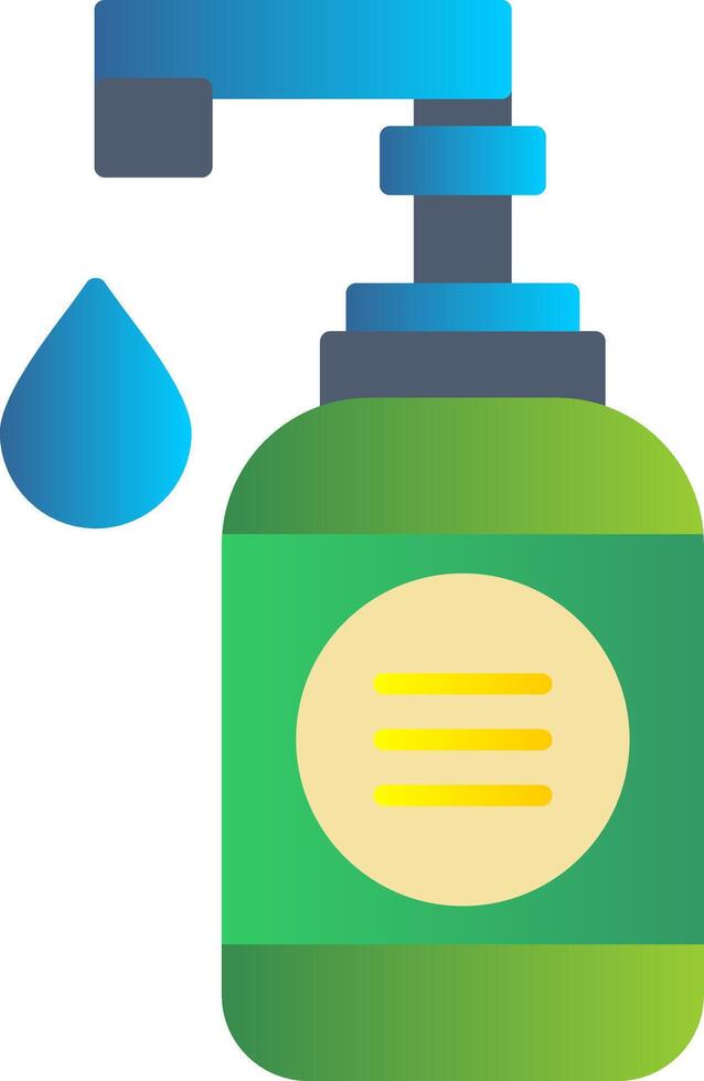 Hand Soap Flat Gradient  Icon vector