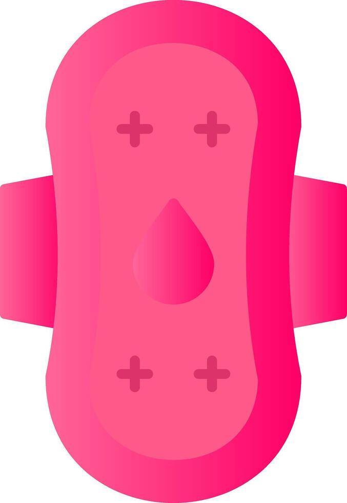 Sanitary Towel Flat Gradient  Icon vector