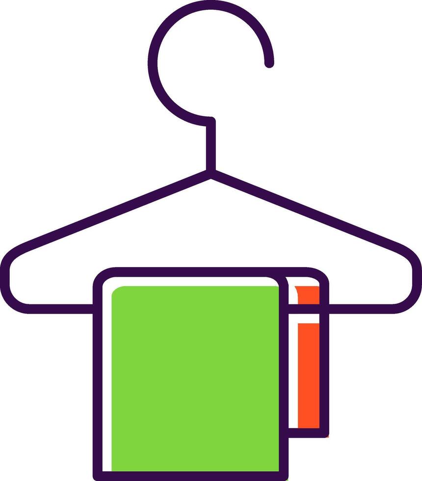 Changing Room Filled  Icon vector