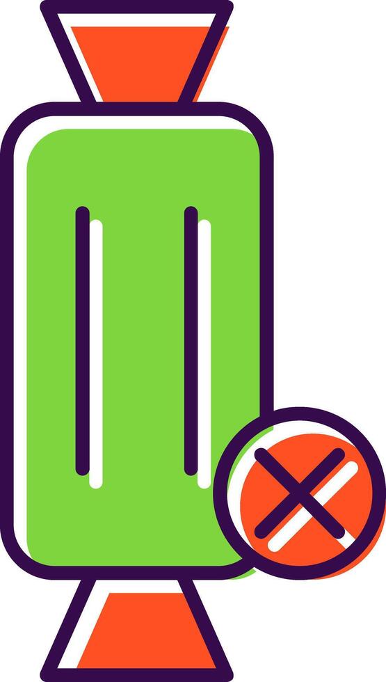 No Sweets Filled  Icon vector