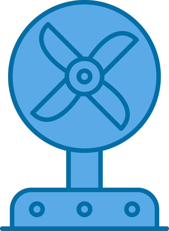 Fan Filled Blue  Icon vector