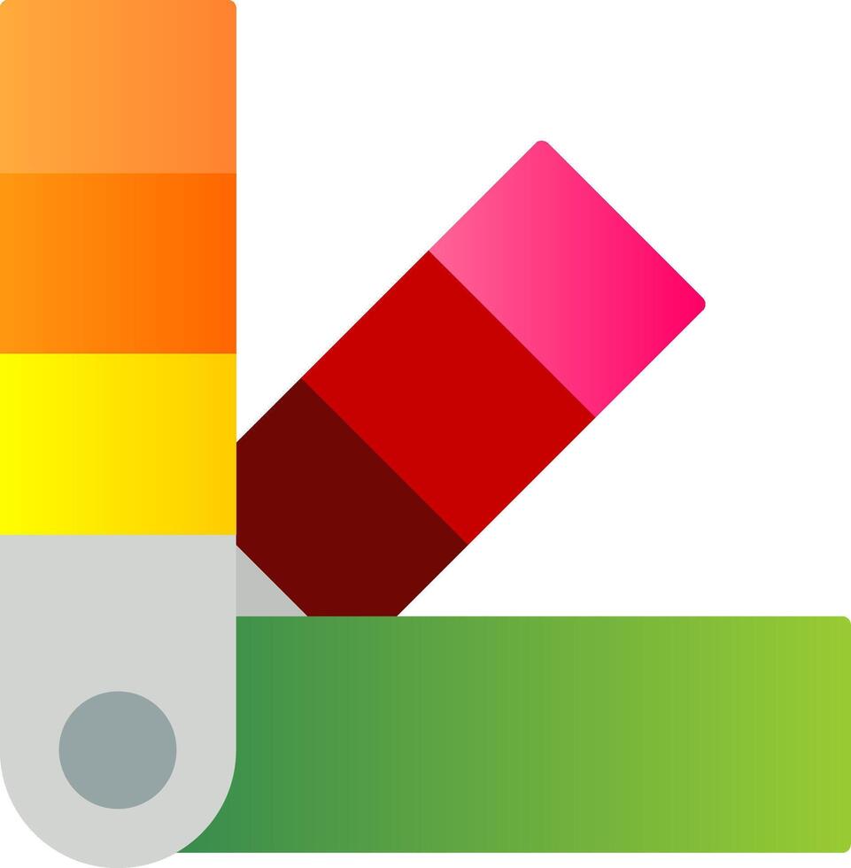 color muestra de tela plano degradado icono vector