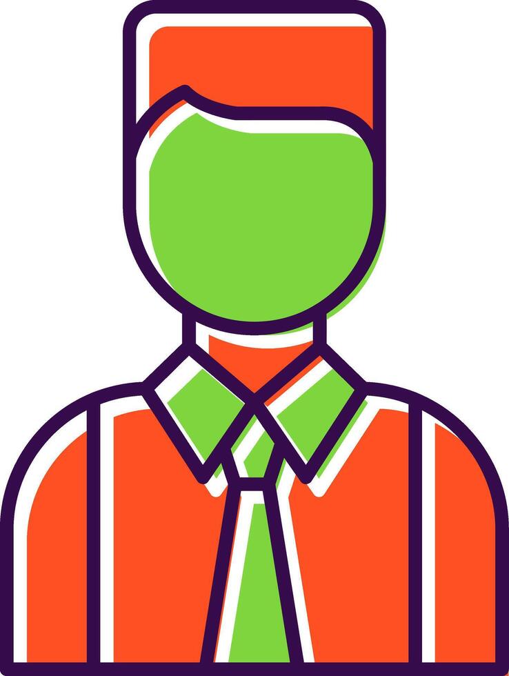 Avatar Filled  Icon vector