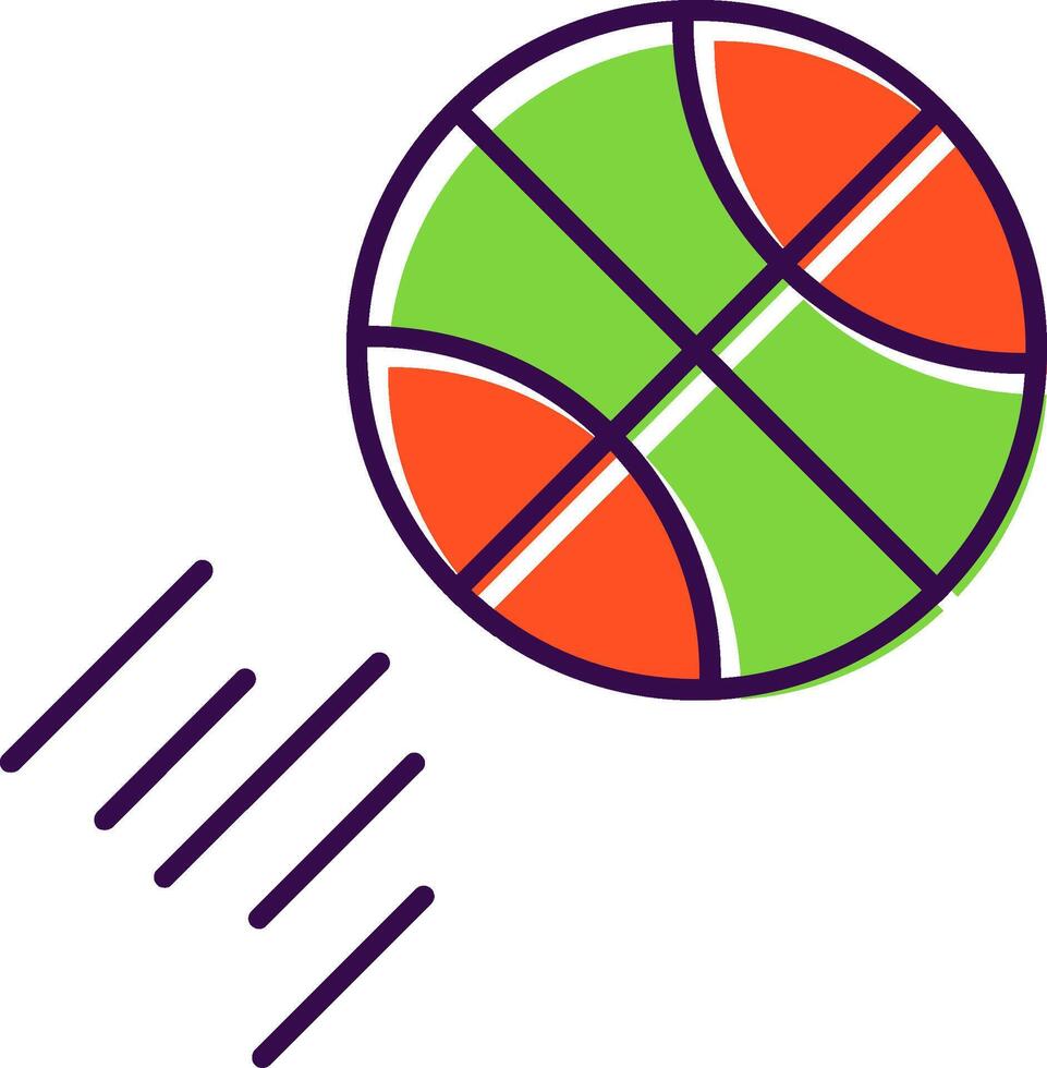 Basketball Filled  Icon vector