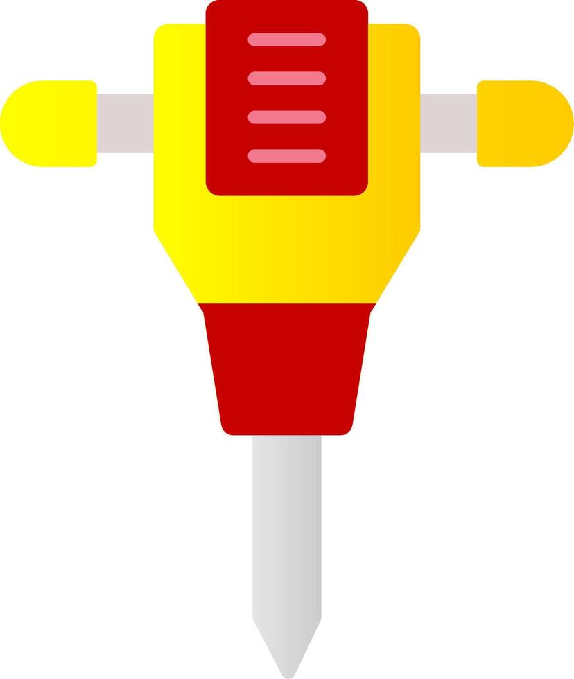 Jack Hammer Flat Gradient  Icon vector