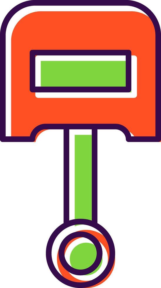 Piston Filled  Icon vector