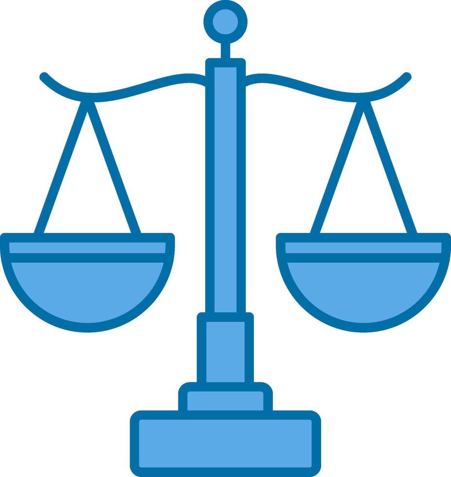 Law Filled Blue  Icon vector