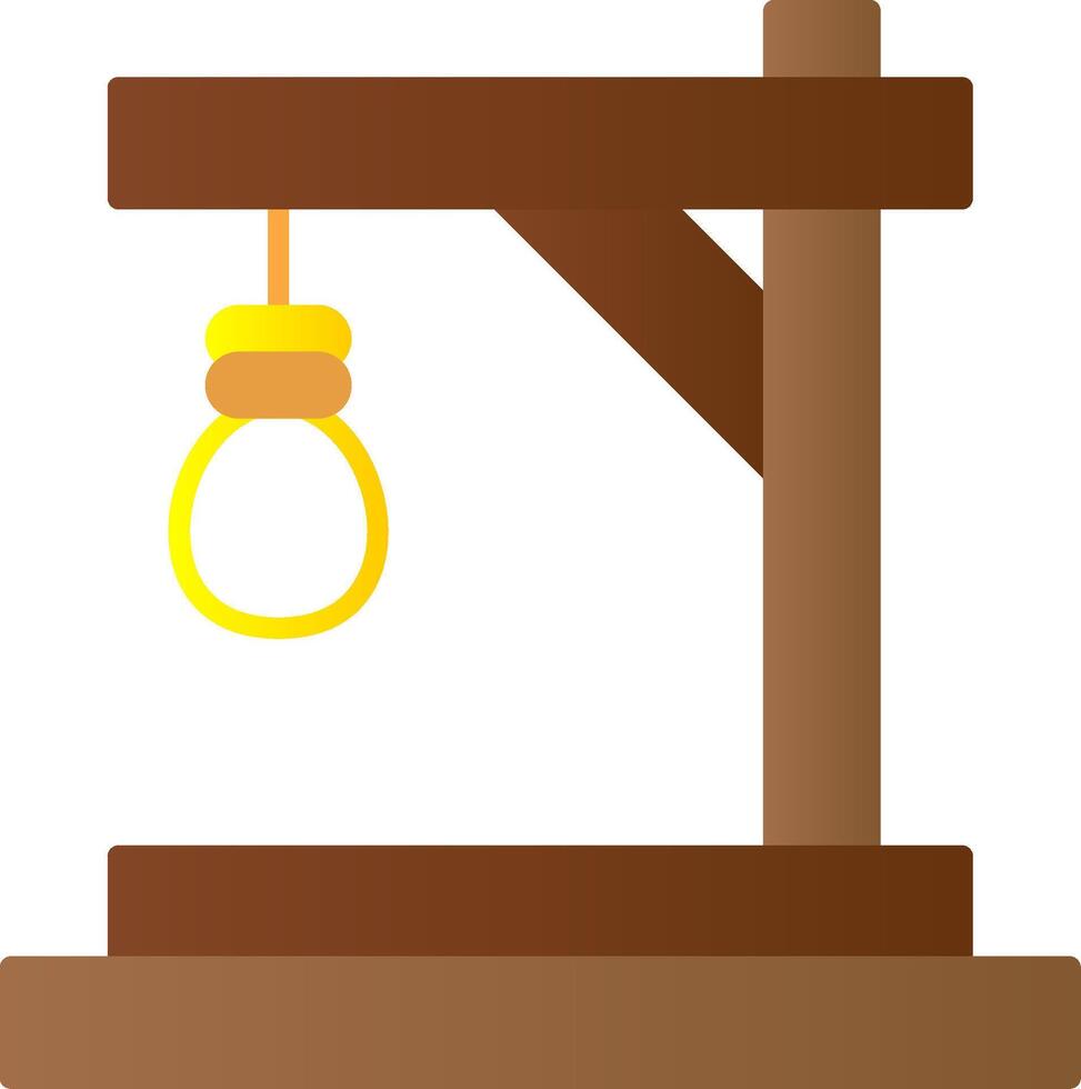 Gallows Flat Gradient  Icon vector