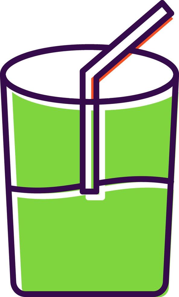 Drink Filled  Icon vector
