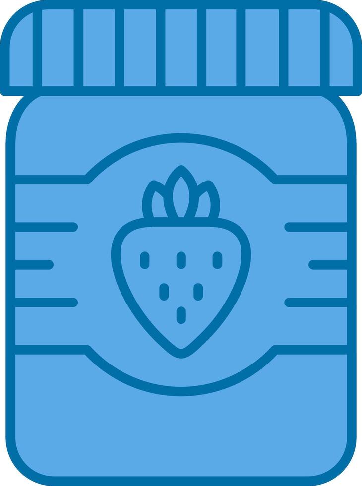 Jam Filled Blue  Icon vector