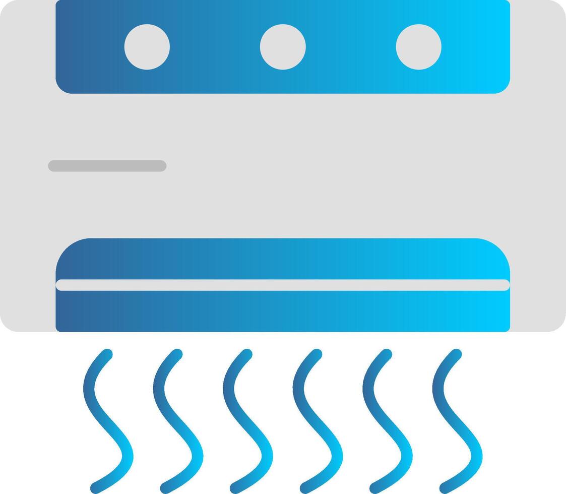 Air Conditioner Flat Gradient  Icon vector