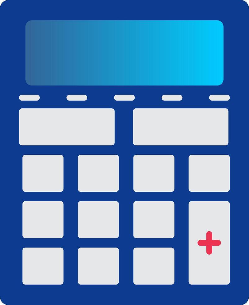 Calculator Flat Gradient  Icon vector