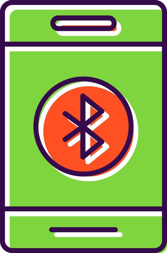 Bluetooth Filled  Icon vector