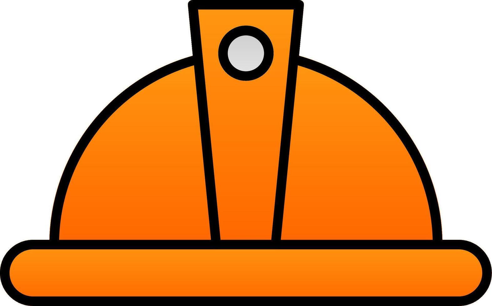 Helmet Line Filled Gradient  Icon vector