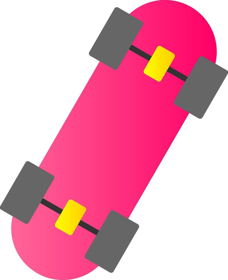 patines plano degradado icono vector