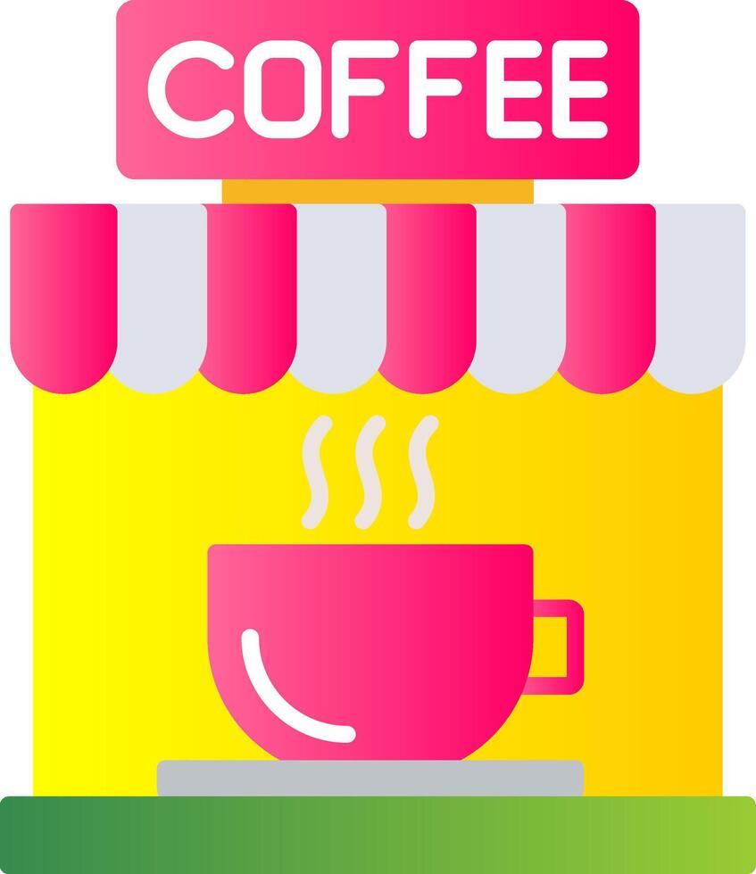 Coffee Flat Gradient  Icon vector