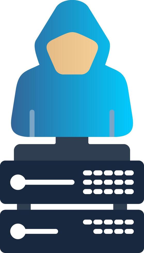Data Flat Gradient  Icon vector