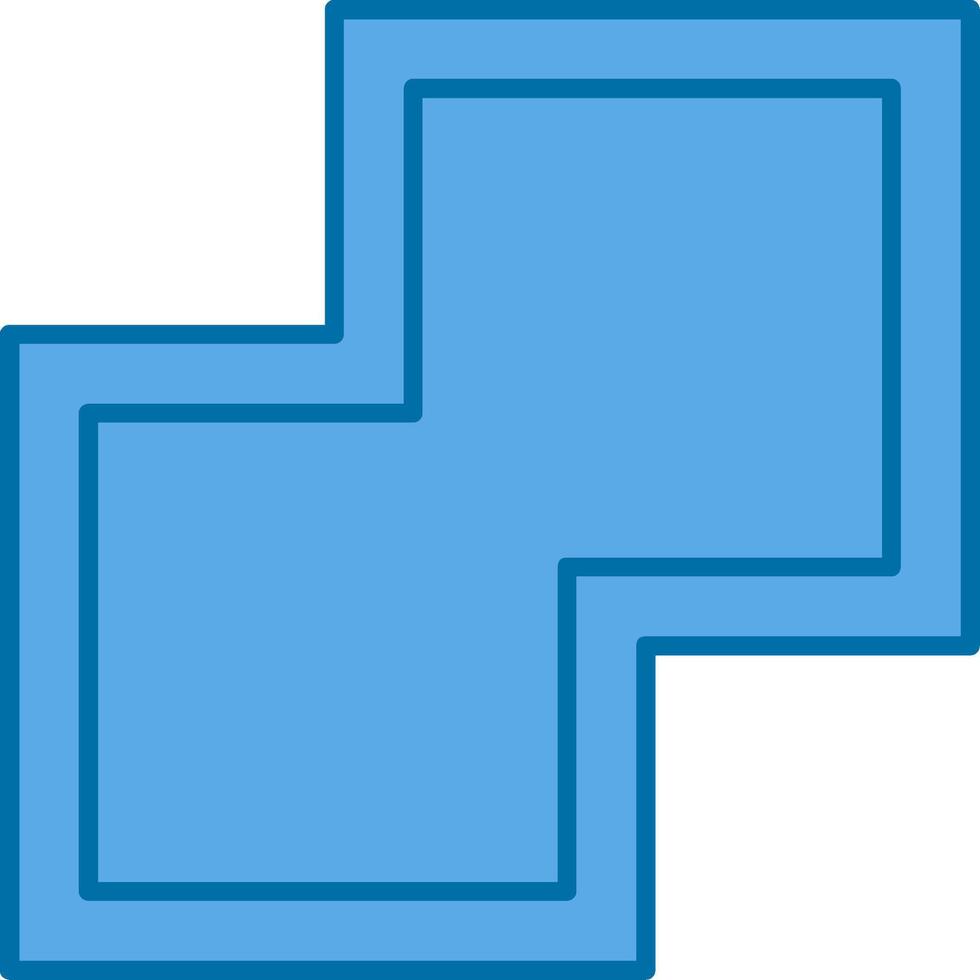 Combine Filled Blue  Icon vector