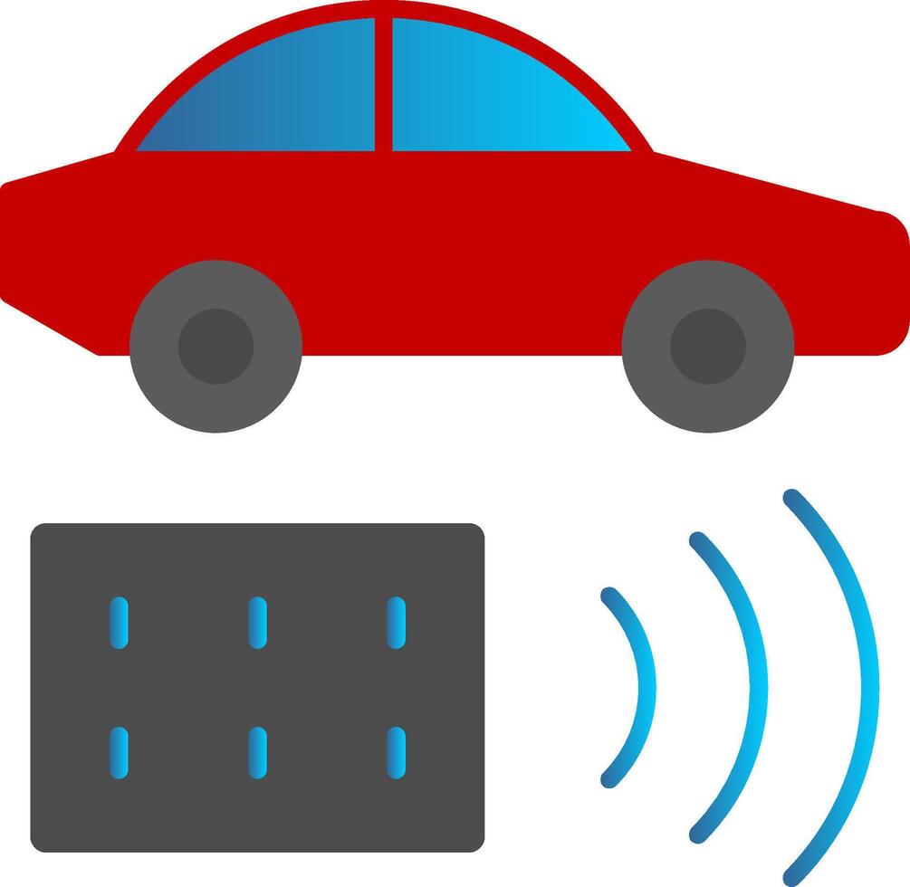 Remote Vehicle Flat Gradient  Icon vector