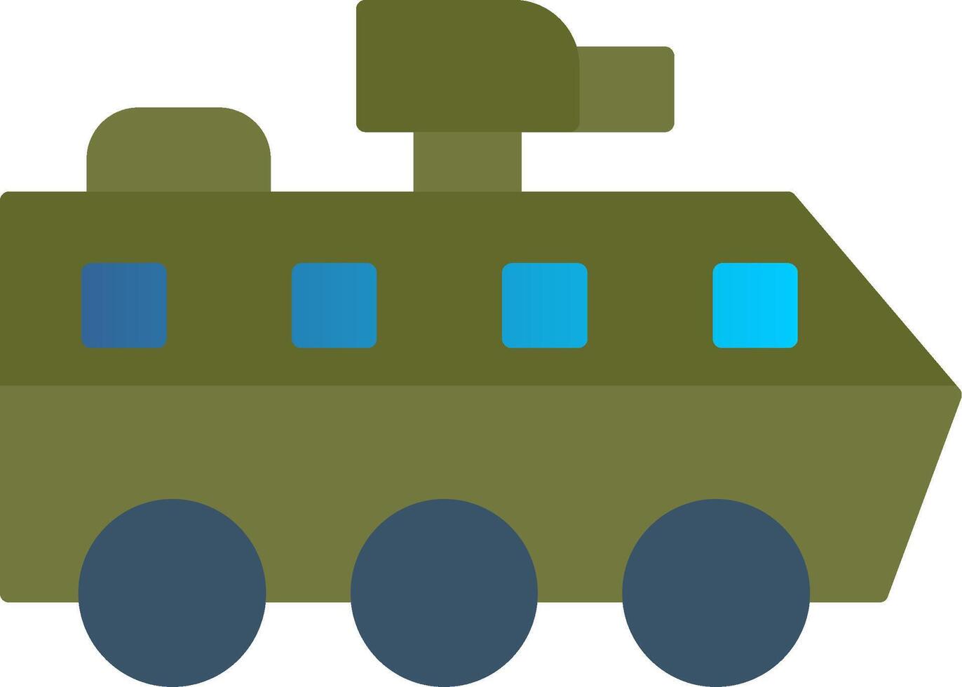 Armoured Van Flat Gradient  Icon vector