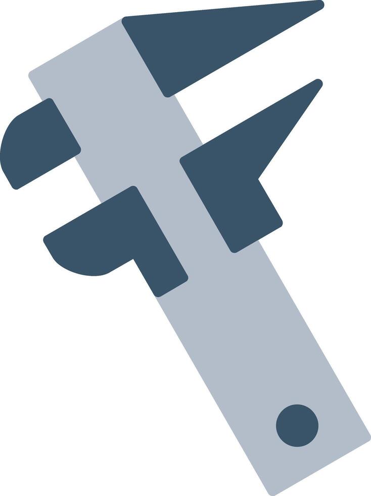 Caliper Flat Gradient  Icon vector
