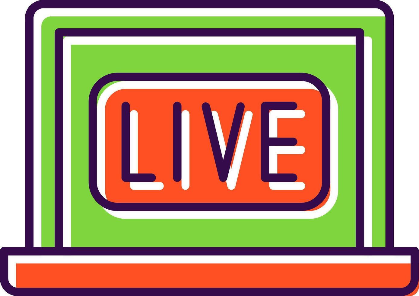 Live Filled  Icon vector