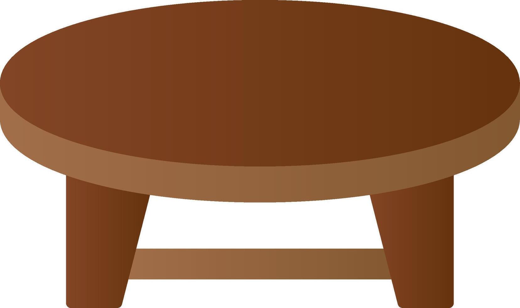 Coffee Table Flat Gradient  Icon vector