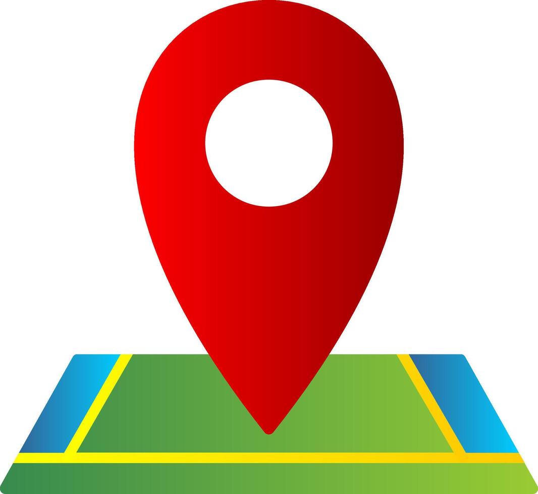 Location Flat Gradient  Icon vector