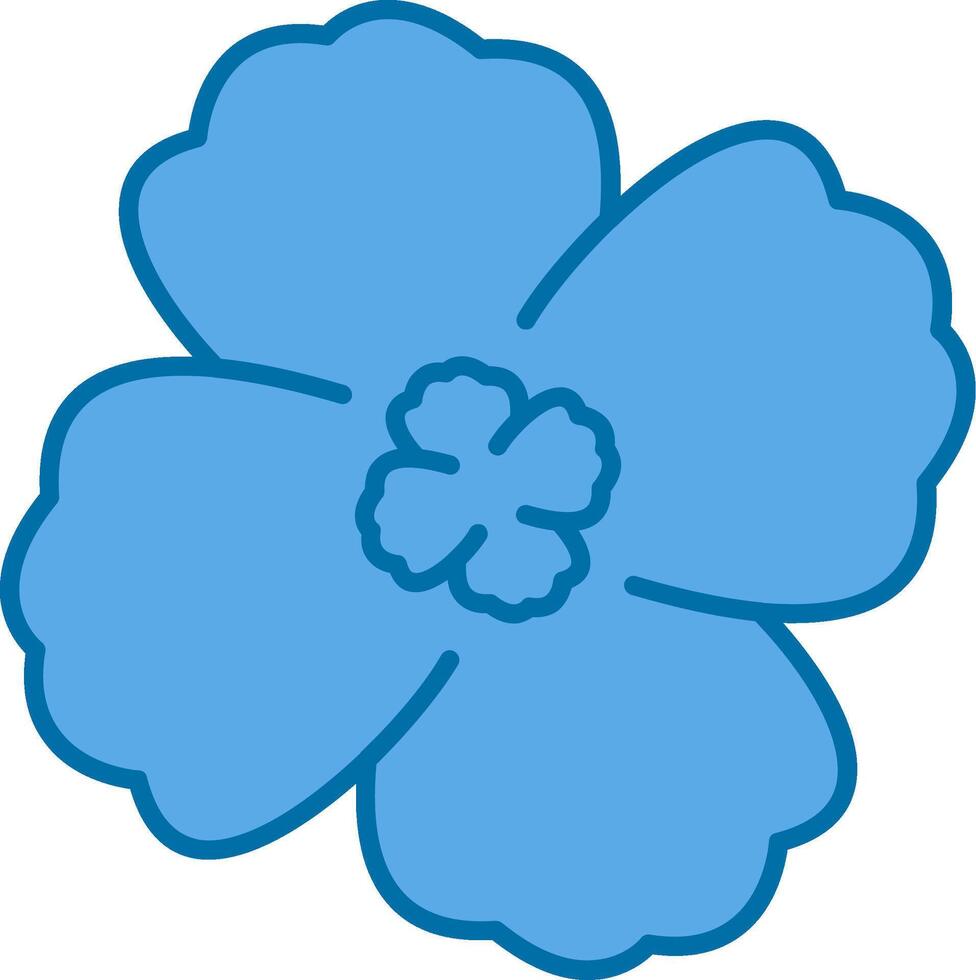 Violet Filled Blue  Icon vector