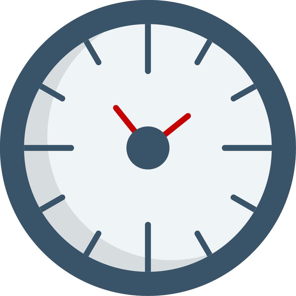 reloj hora plano degradado icono vector