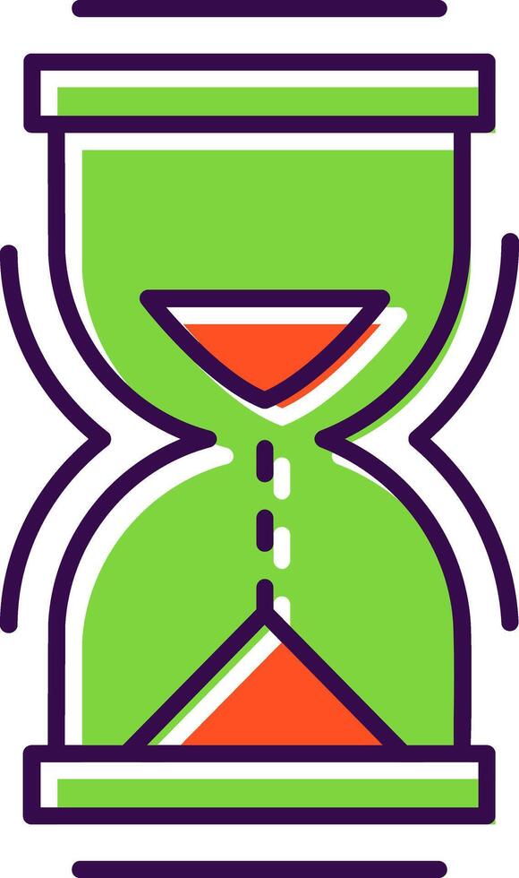 Hour Glass Filled  Icon vector