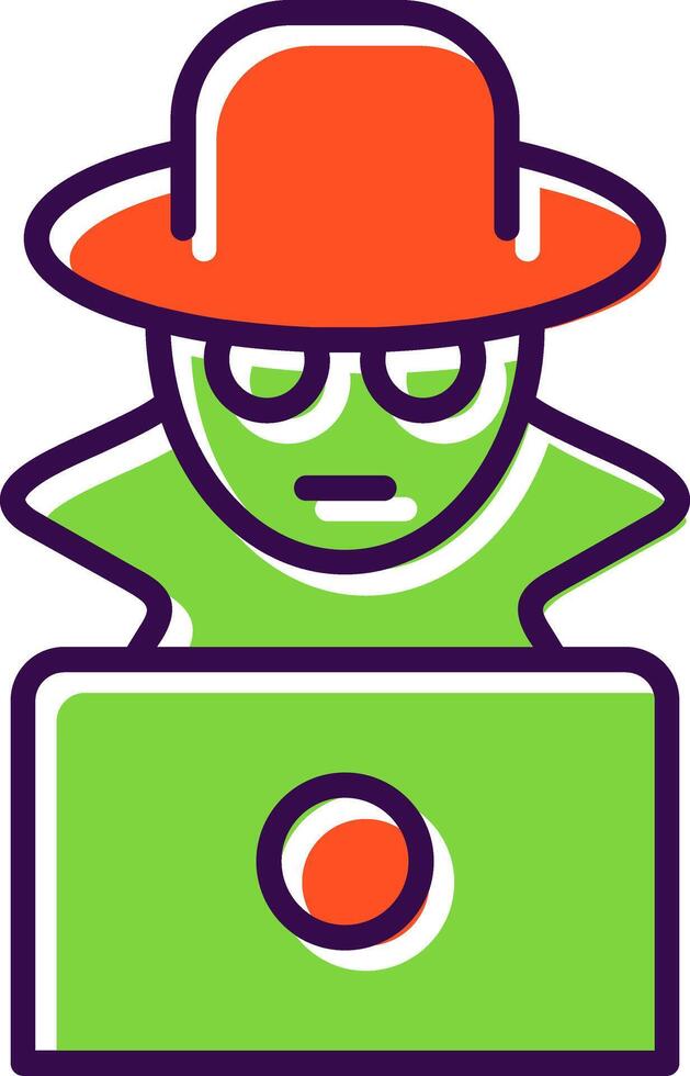 Fraud Filled  Icon vector
