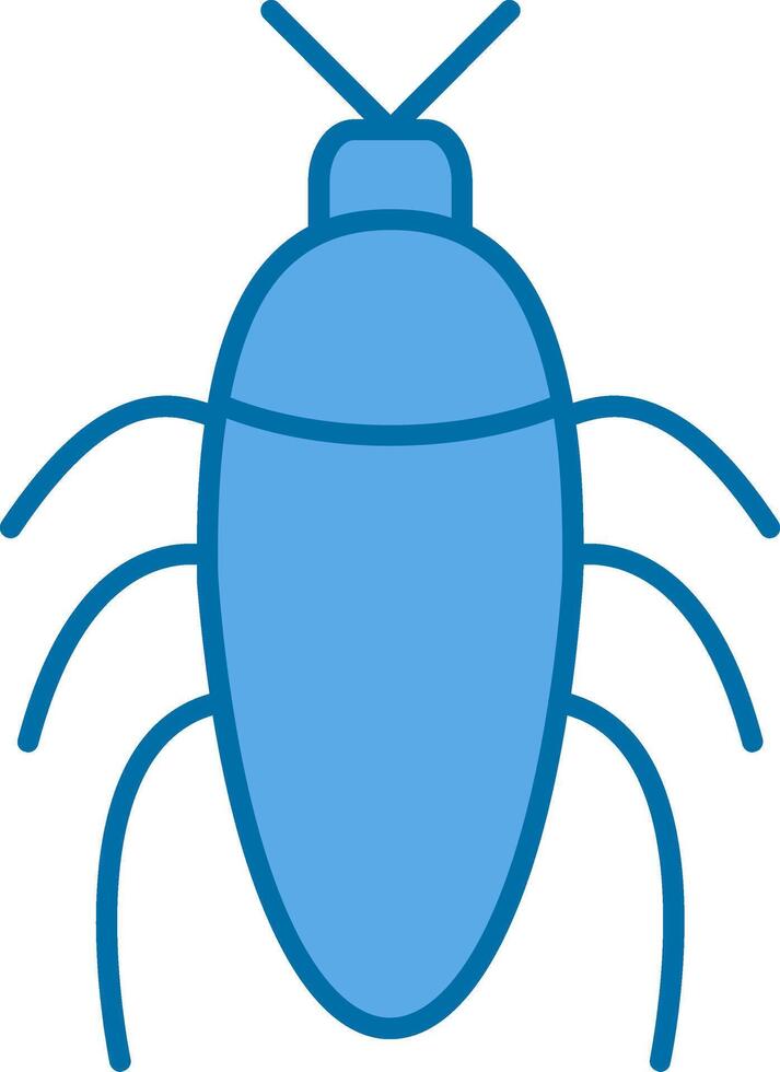 Insect Filled Blue  Icon vector