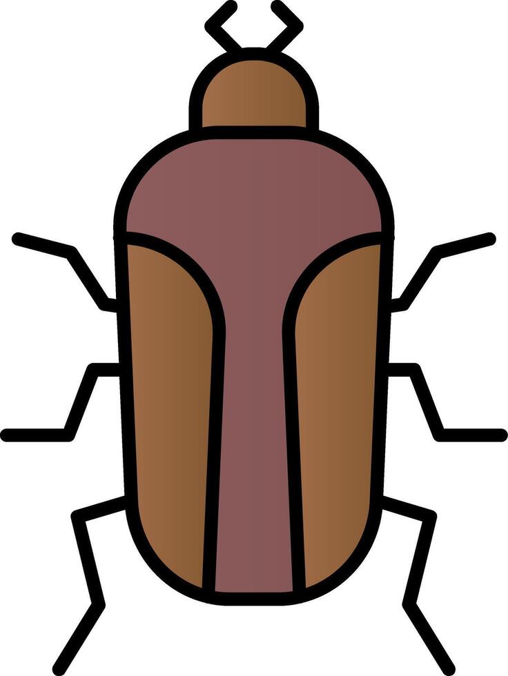 insecto línea lleno degradado icono vector